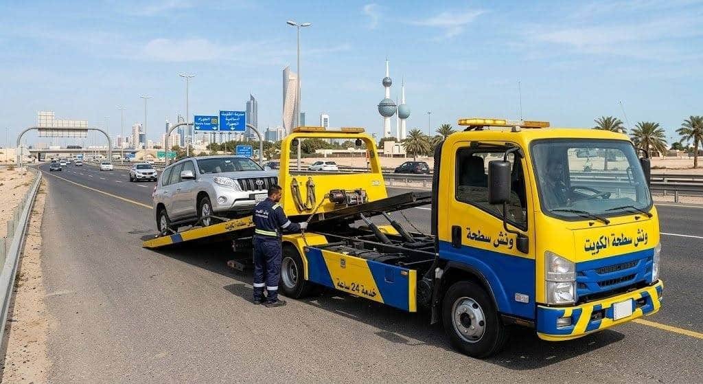 ونش الكويت اطلب أقرب ونش سطحة لك خدمة 24 ساعة في جميع مناطق