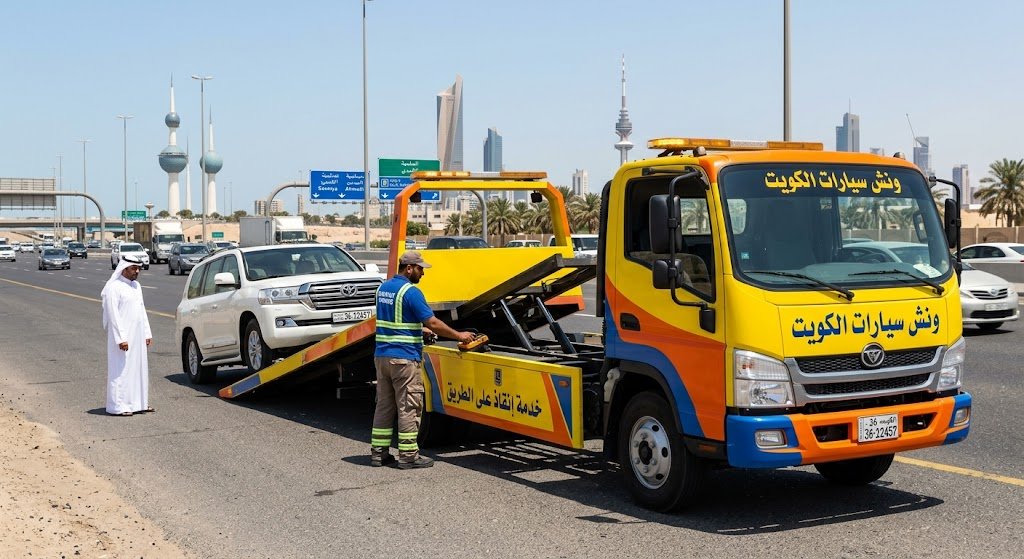 سطحة رخيصة بالكويت لنقل السيارات المصدومة